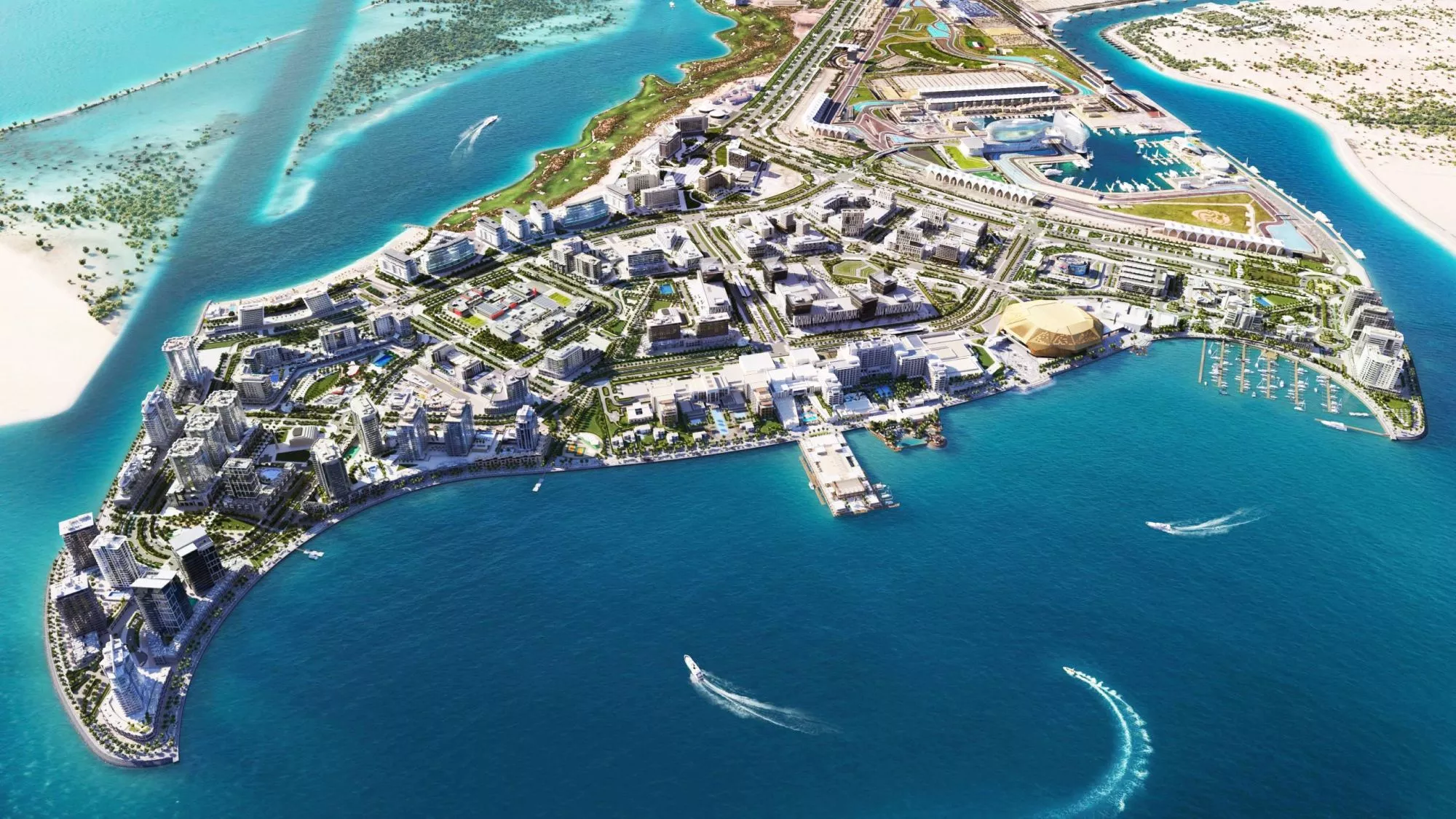YAS island Abu Dhabi masterplan