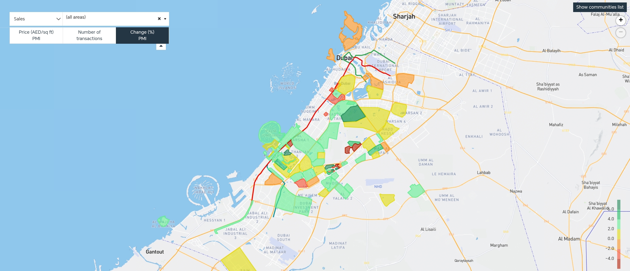 chance in Dubai property sales transactions during 2025